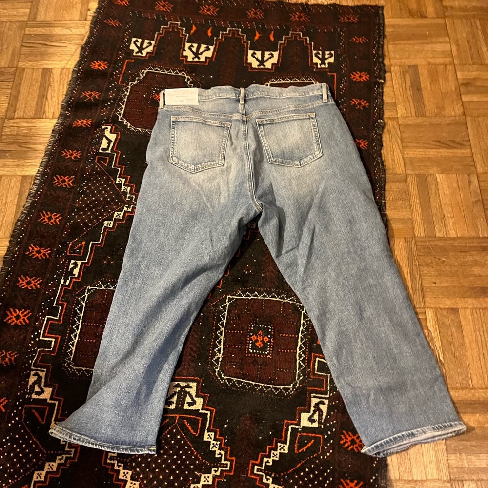 Loft  “Made and Loved” Loft classic distressed blue jeans 32p - Picture 4 of 9